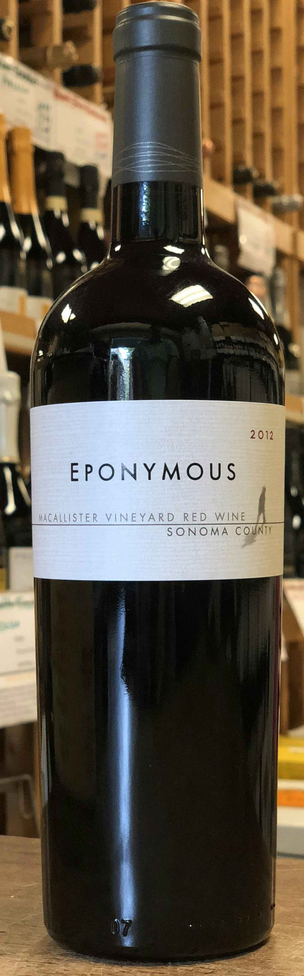 Eponymous MacAllister Vineyard Red Blend 2012