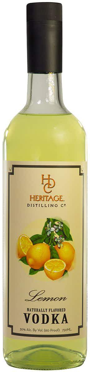 Heritage Distilling Company Lemon Vodka Bottle