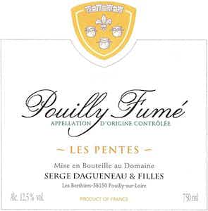 Domaine Serge Dagueneau Pouilly Fumé Les Pentes 2017