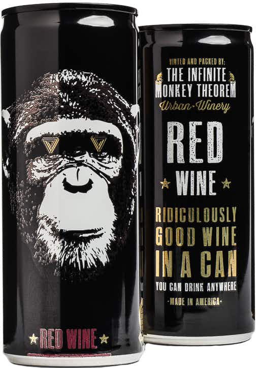 The Infinite Monkey Theorem Red Can 4 pack 8oz