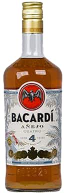 Bacardi Cuatro Anejo Rum 4 year old
