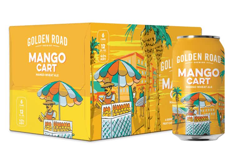 Golden Road Brewing Mango Cart 6 pack 355ml Can