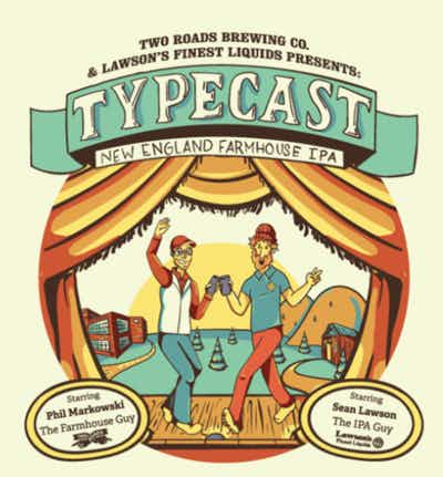 Two Roads Brewing Company Typecast New England Farmhouse IPA 4 pack 12oz Can