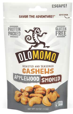 Olomomo Nut Company Applewood Smoked Cashews 4oz