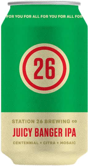 Station 26 Brewing Co. Juicy Banger IPA 6 pack 12oz Can