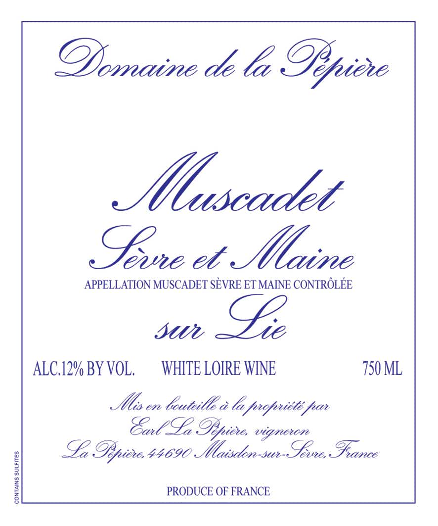 Domaine de la Pepiere La Pépié Muscadet Sèvre et Maine 2017