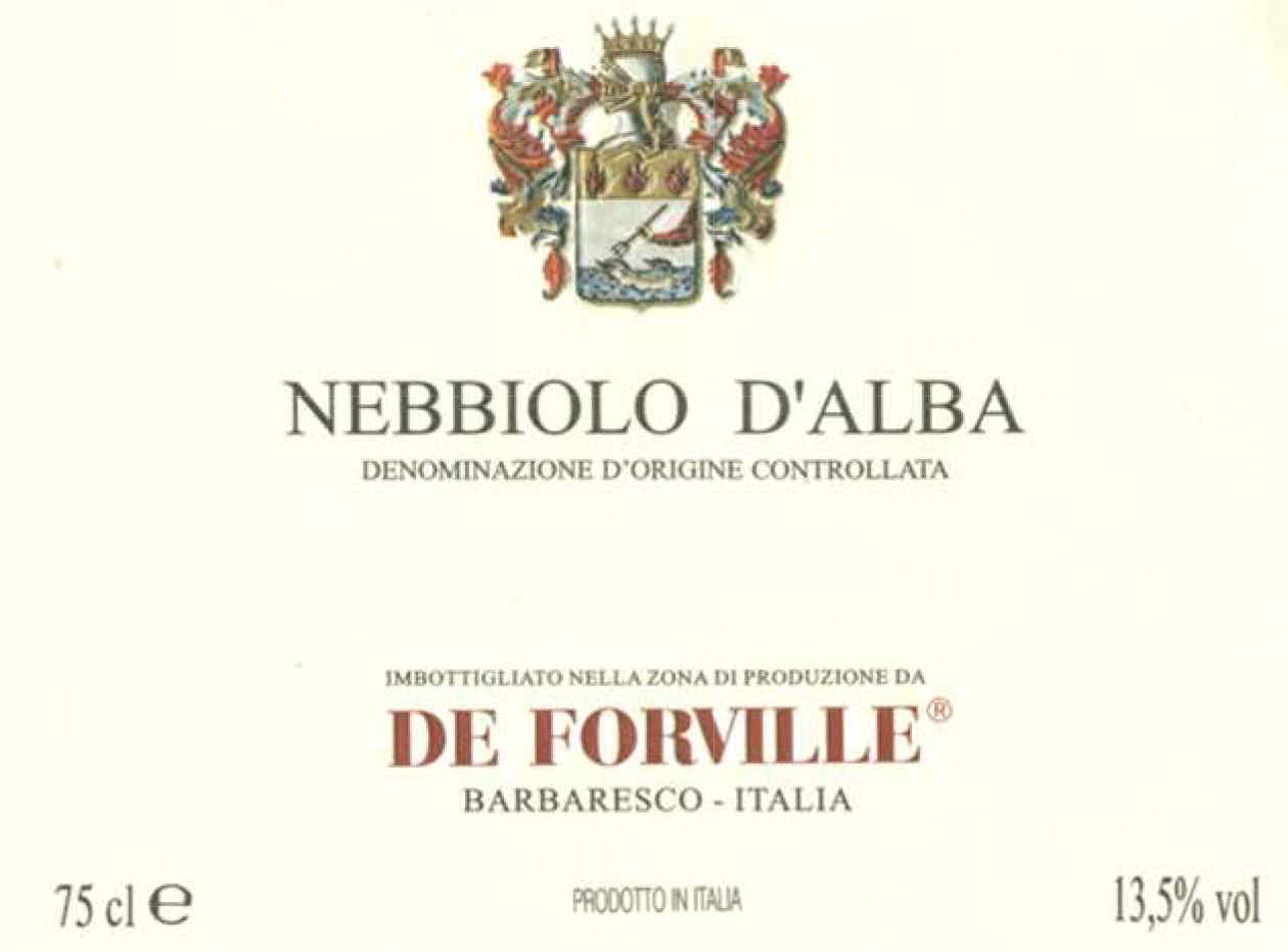 De Forville Nebbiolo D'alba 2015