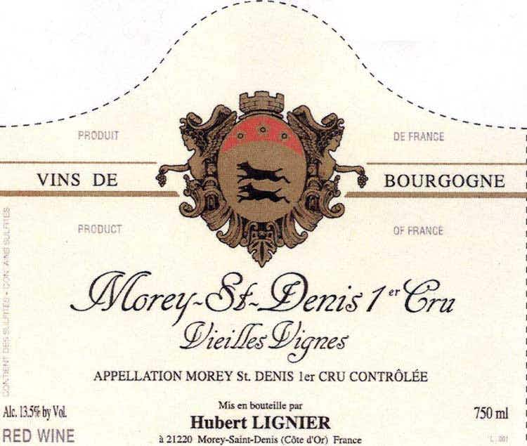 Domaine Hubert Lignier Morey St. Denis Vieilles Vignes 2014 1.5L