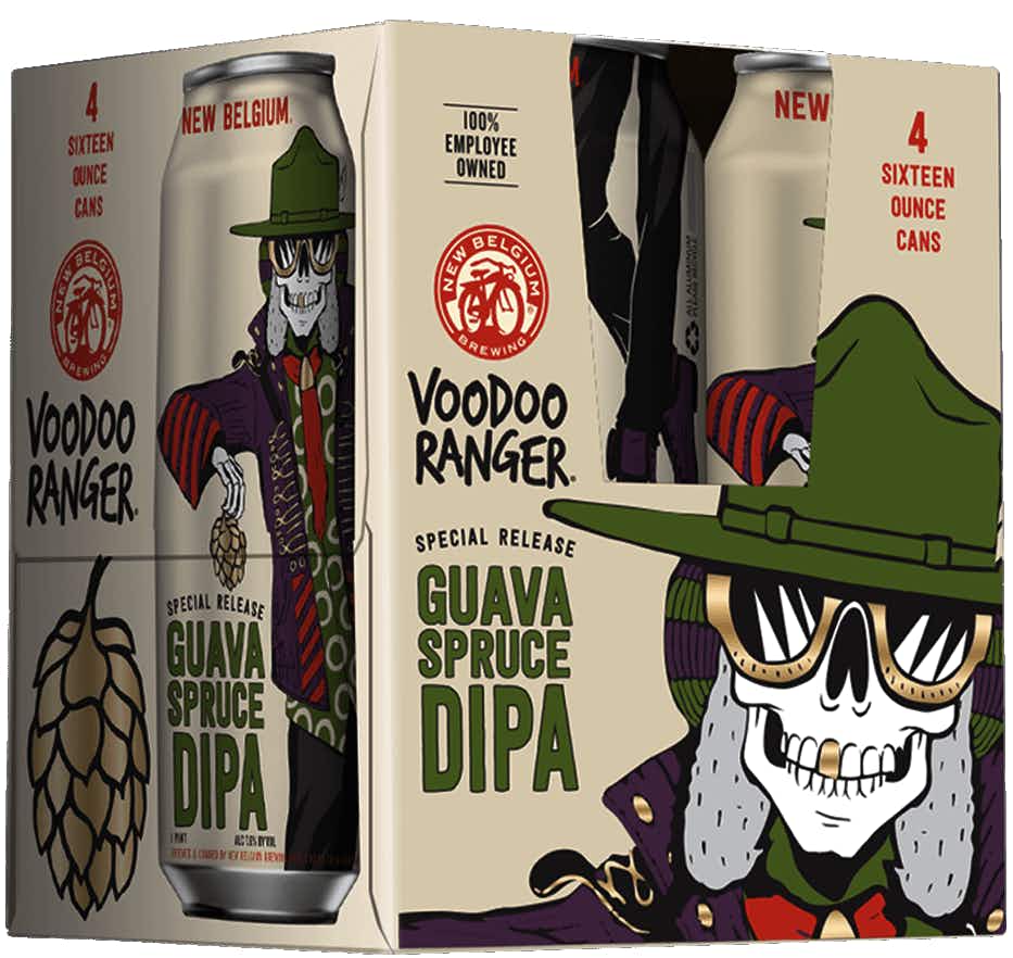 New Belgium Voodoo Ranger Guava Spruce DIPA 4 pack 16oz Bottle