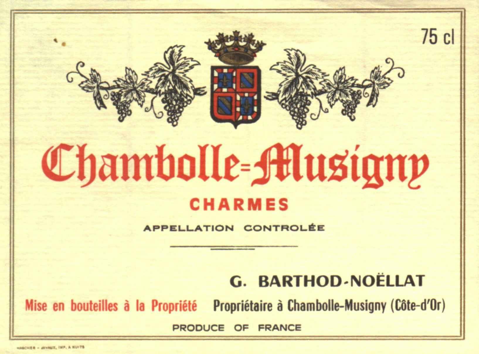 Domaine Ghislaine Barthod Chambolle Musigny les Charmes 2014