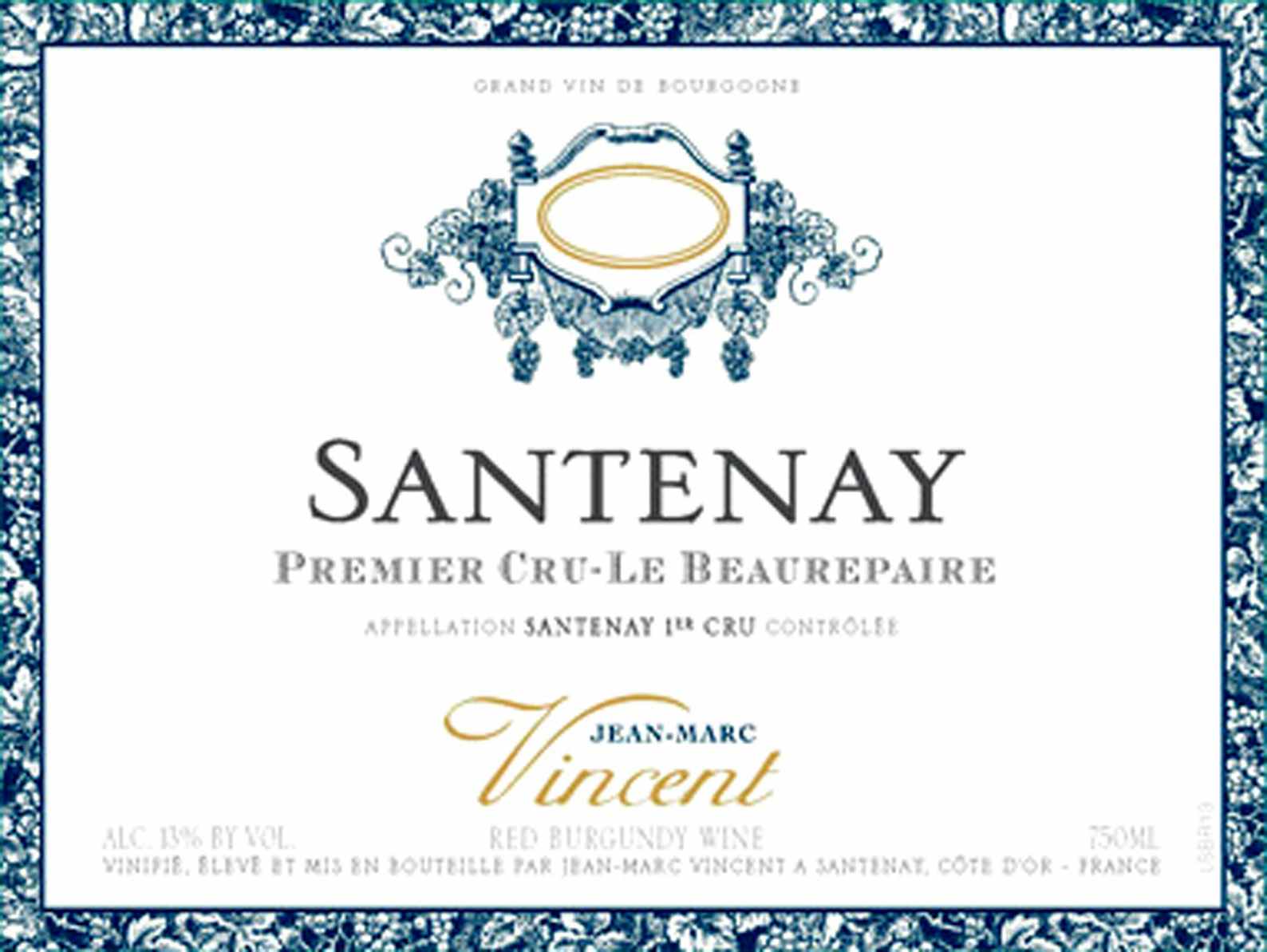 Domaine Jean-Marc Vincent Santenay Rouge