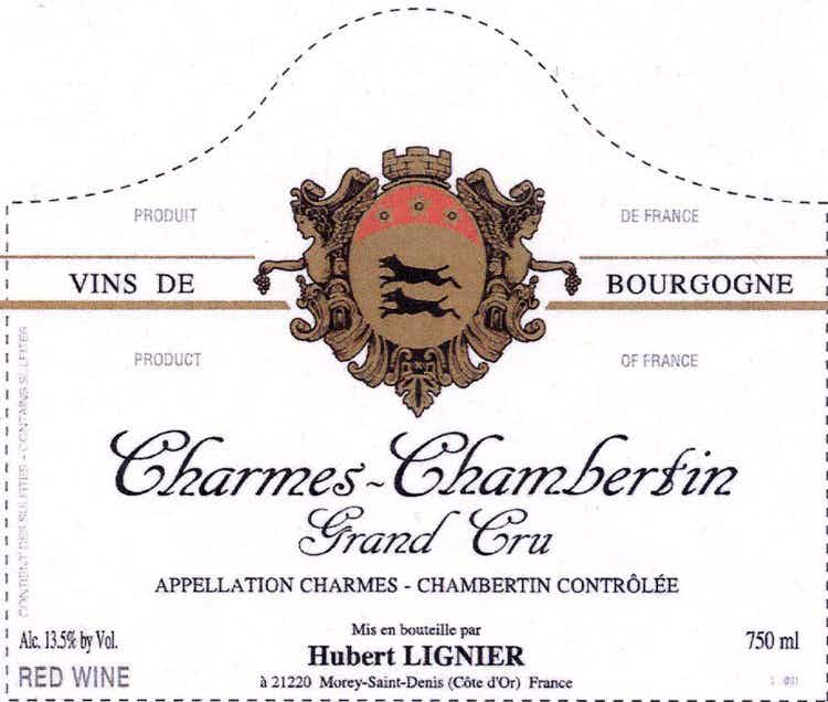 Domaine Hubert Lignier HUBERT LIGNIER CHARMES CHAMBERTIN 2014