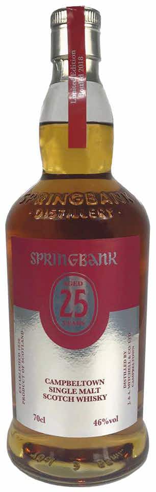 Springbank Campbeltown Single Malt Scotch Whisky 25 year old