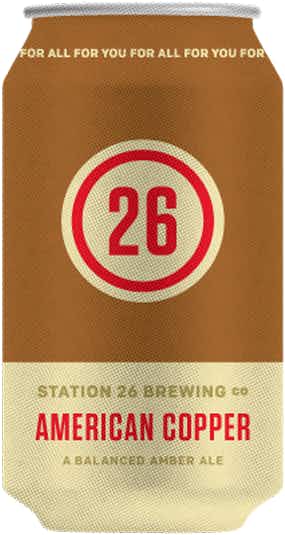 Station 26 Brewing Co. American Copper 6 pack 12oz Can