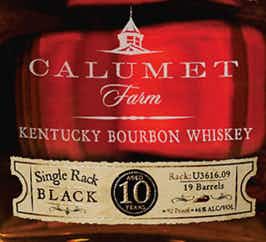 Calumet Farm Single Rack Black Bourbon 10 year old