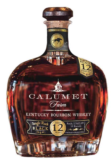 Calumet Farm Single Rack Black Bourbon Whisky 12 year old