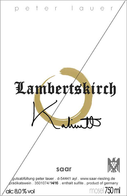 Peter Lauer Riesling Lambertskirch Kabinett
