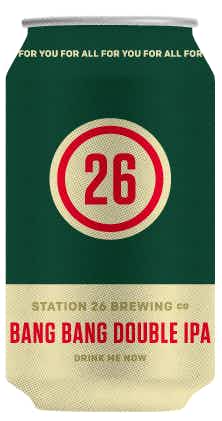 Station 26 Brewing Co. Bang Bang Double IPA 6 pack 12oz Can