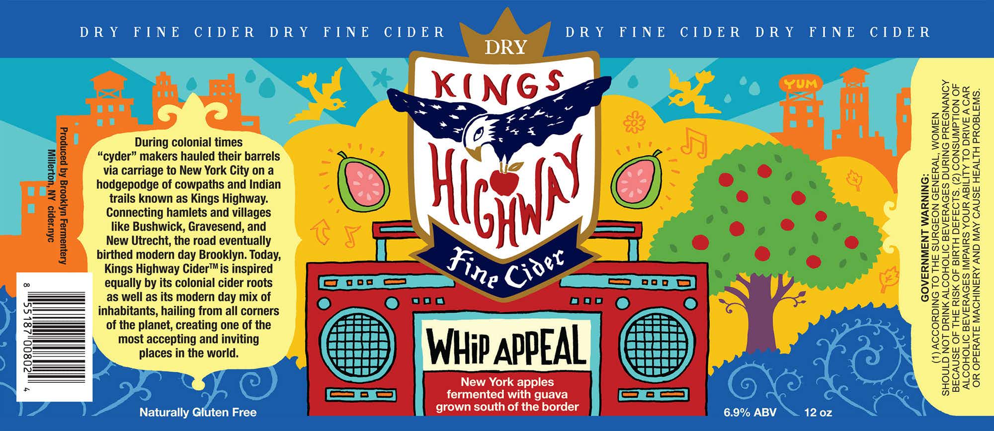 Kings Highway Fine Cider Whip Appeal 4 pack 12oz Can