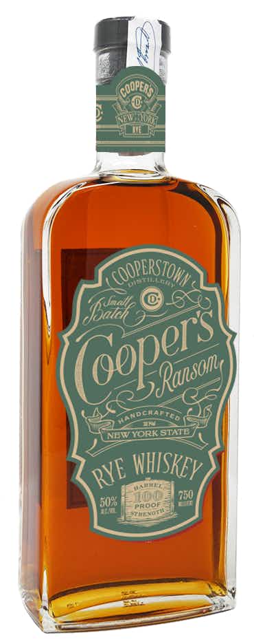 Cooperstown Distillery Cooper's Ransom Rye Whiskey