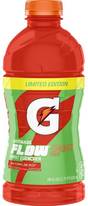 Gatorade G Flow Watermelon Mist 28oz Plastic Bottle