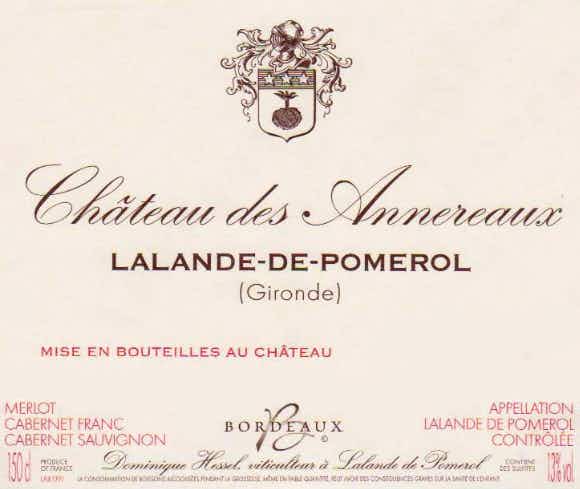 Château-des-Annereaux Lalande de Pomerol 2012