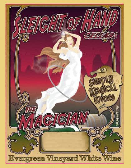 Sleight of Hand Magician Evergreen Vineyard White Wine 2015