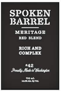 Spoken Barrel Meritage Red Blend 2015