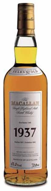 Macallan Fine & Rare 1937 Bottled In 1969 1937
