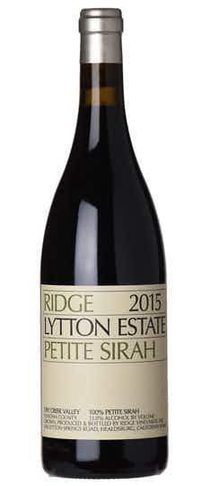 Ridge Vineyards Lytton Estate Petite Sirah 2015
