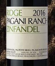 Ridge Vineyards Pagani Ranch Zinfandel 2016