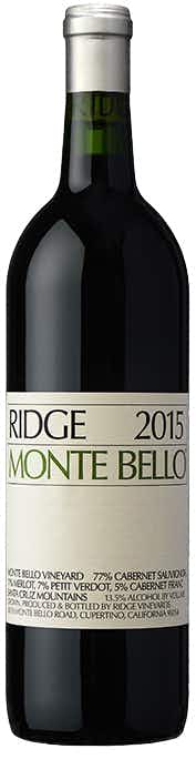Ridge Vineyards Monte Bello 2015