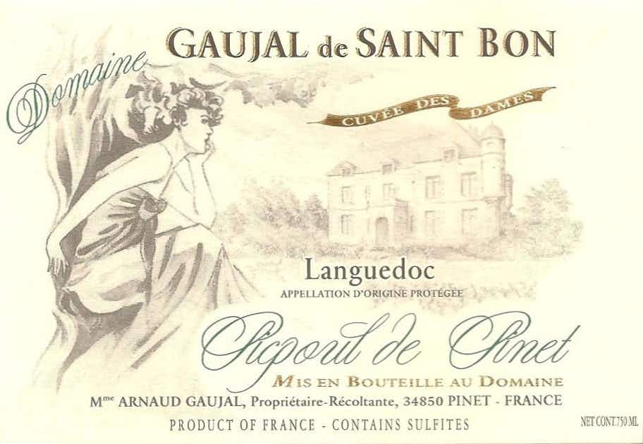 Domaine Gaujal de Saint Bon Picpoul de Pinet Cuvée Dames 2017