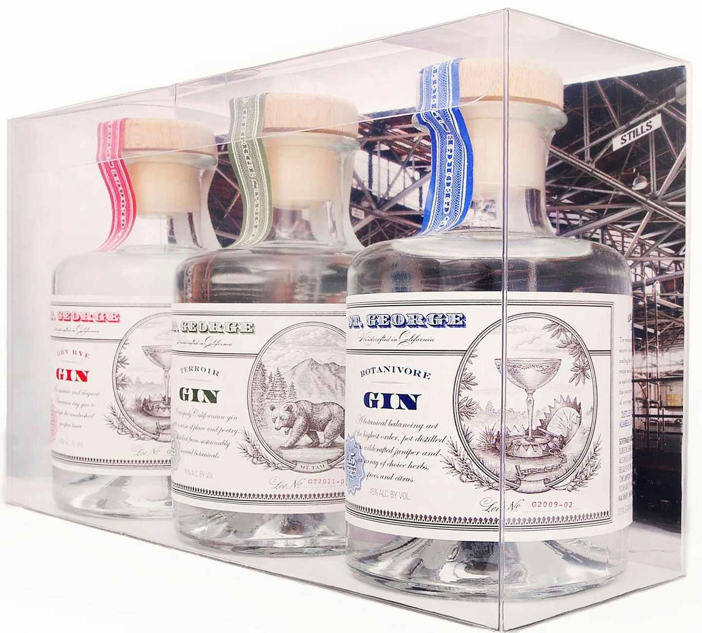 St. George Gin Sample Pack 3 pack 200ml Bottle