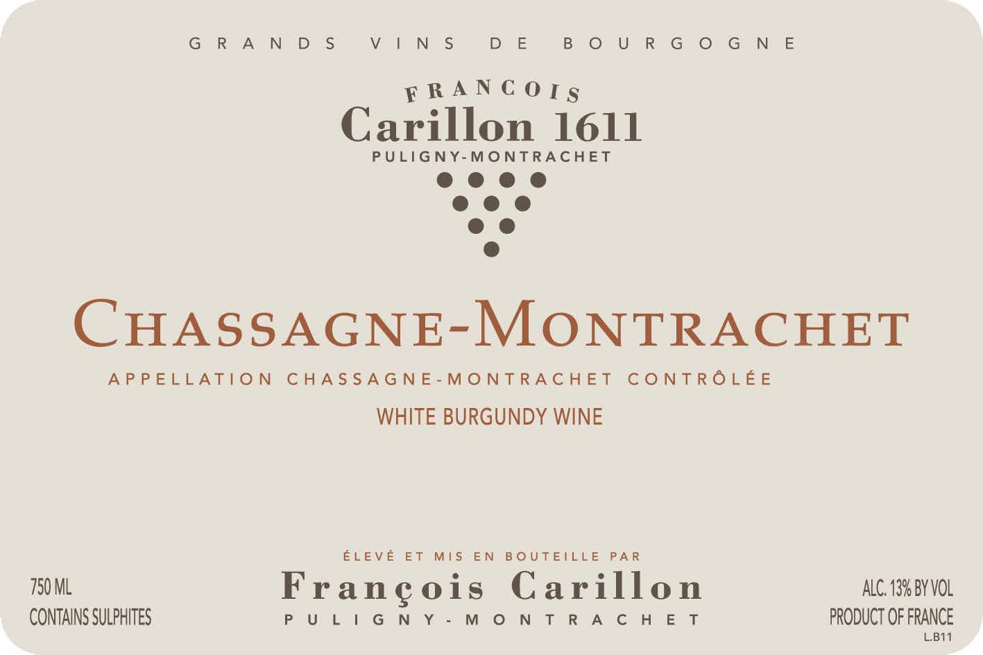 Domaine Francois Carillon Chassagne Montrachet 2016