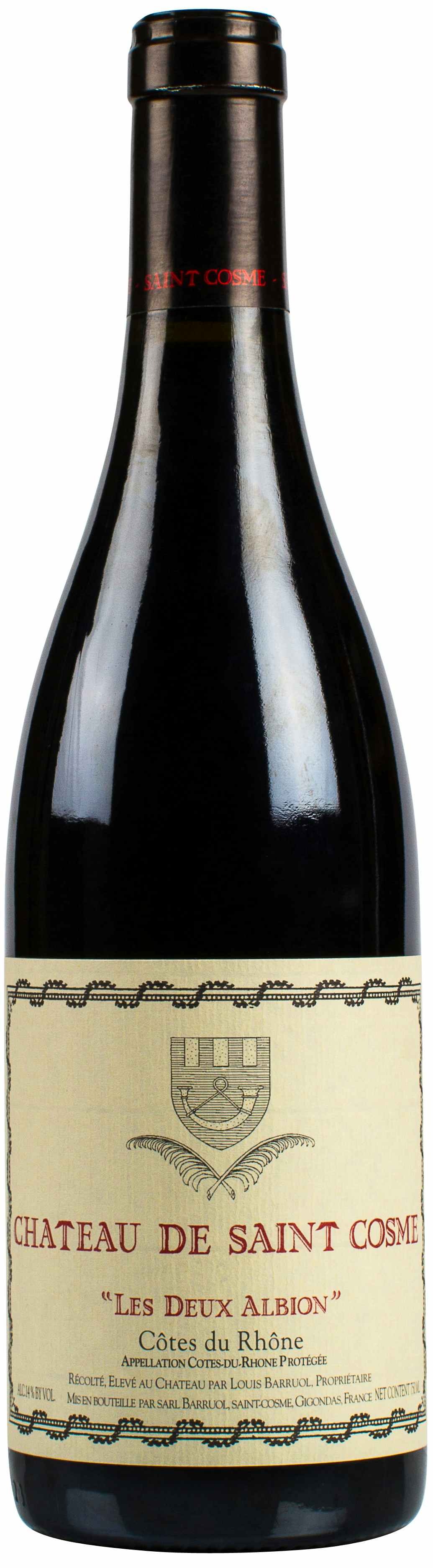 Chateau de Saint Cosme Côtes du Rhône Les Deux Albion 2016