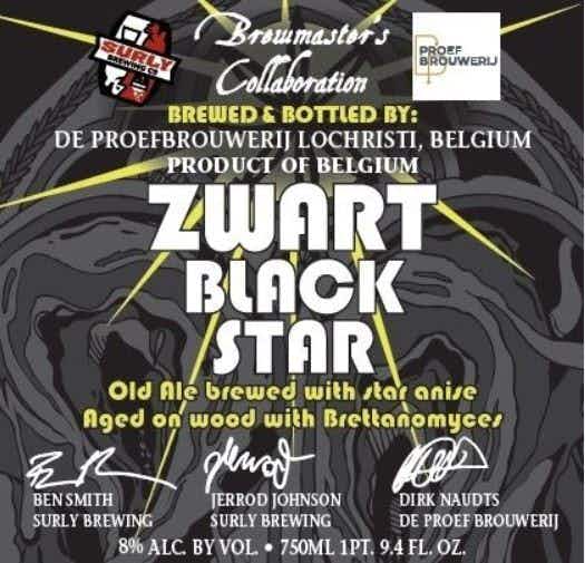 De Proef Brouwerij Zwart Black Star 12oz