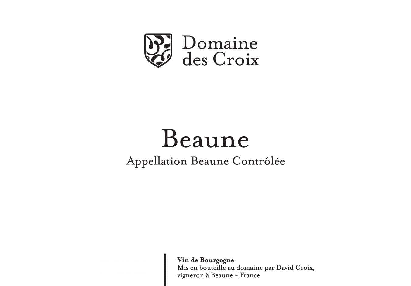Domaine des Croix Beaune Rouge 2016