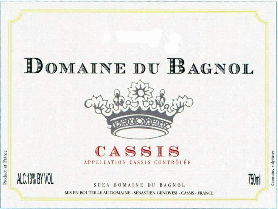 Domaine du Bagnol Cassis Blanc 2017
