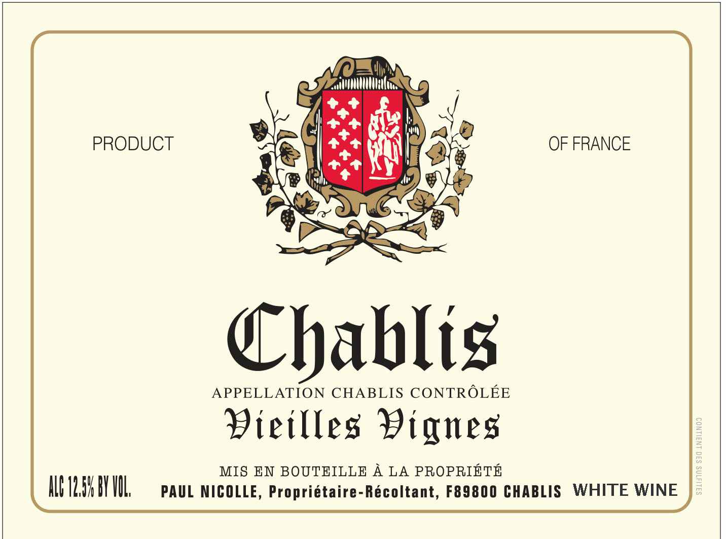 Paul Nicolle Chablis Vieilles Vignes