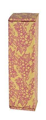 True Fabrications 1 Bottle Grape Clusters Gift Box
