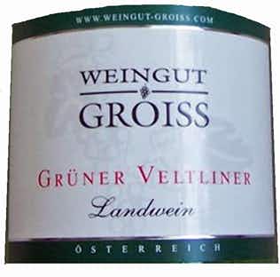 Weingut Groiss Gruner Veltliner Landwein