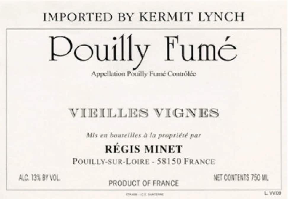 Régis-Minet Pouilly Fumé Vieilles Vignes 2017