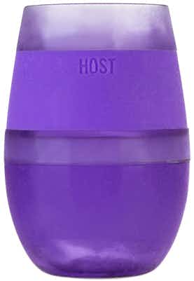 Host Studios Wine Freeze Cooling Cups Purple