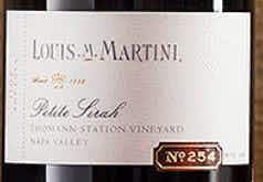 Louis M Martini Cellar No. 254 Thomann Station Vineyard Petite Sirah 2012