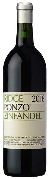 Ridge Vineyards Ponzo Vineyard Zinfandel