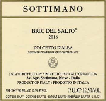 Sottimano Dolcetto d'Alba Bric del Salto 2017