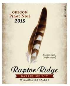 Raptor Ridge Barrel Select Pinot Noir 2015