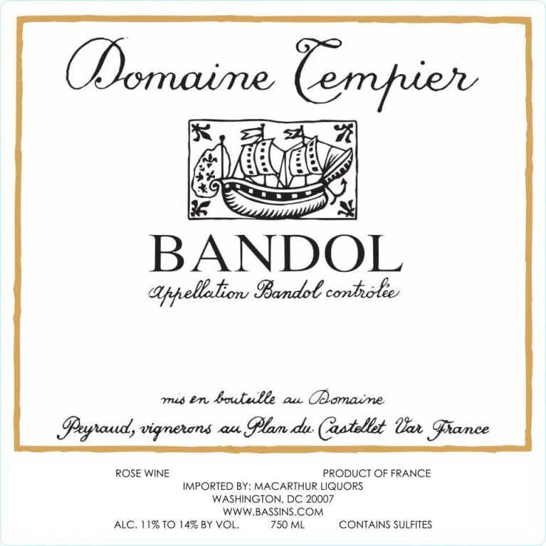 Domaine Tempier Bandol Rosé 2017