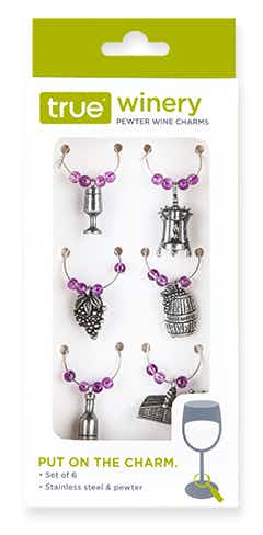 True Fabrications Pewter Wine Charms